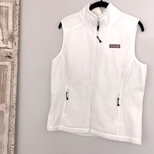VINEYARD VINES White Fleece Vest